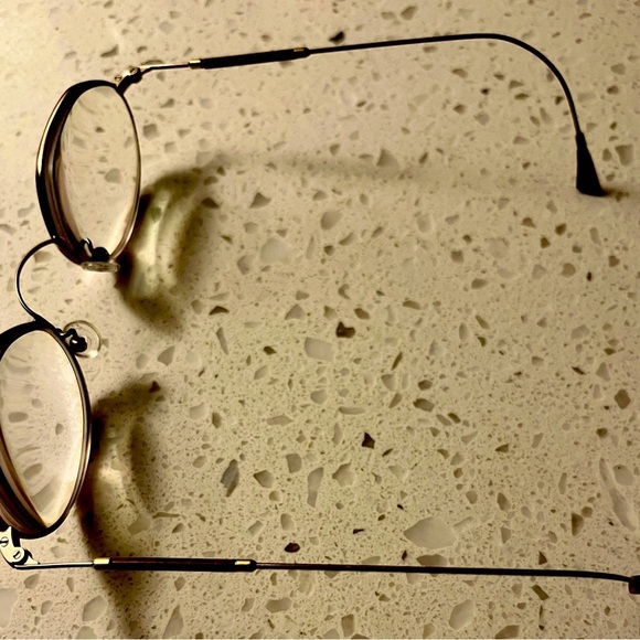 Mens Bob Mackie Ophthalmic Metal Eyeglass Frame Oval Hex Copper Brown 47-20-135 - Picture 7 of 8
